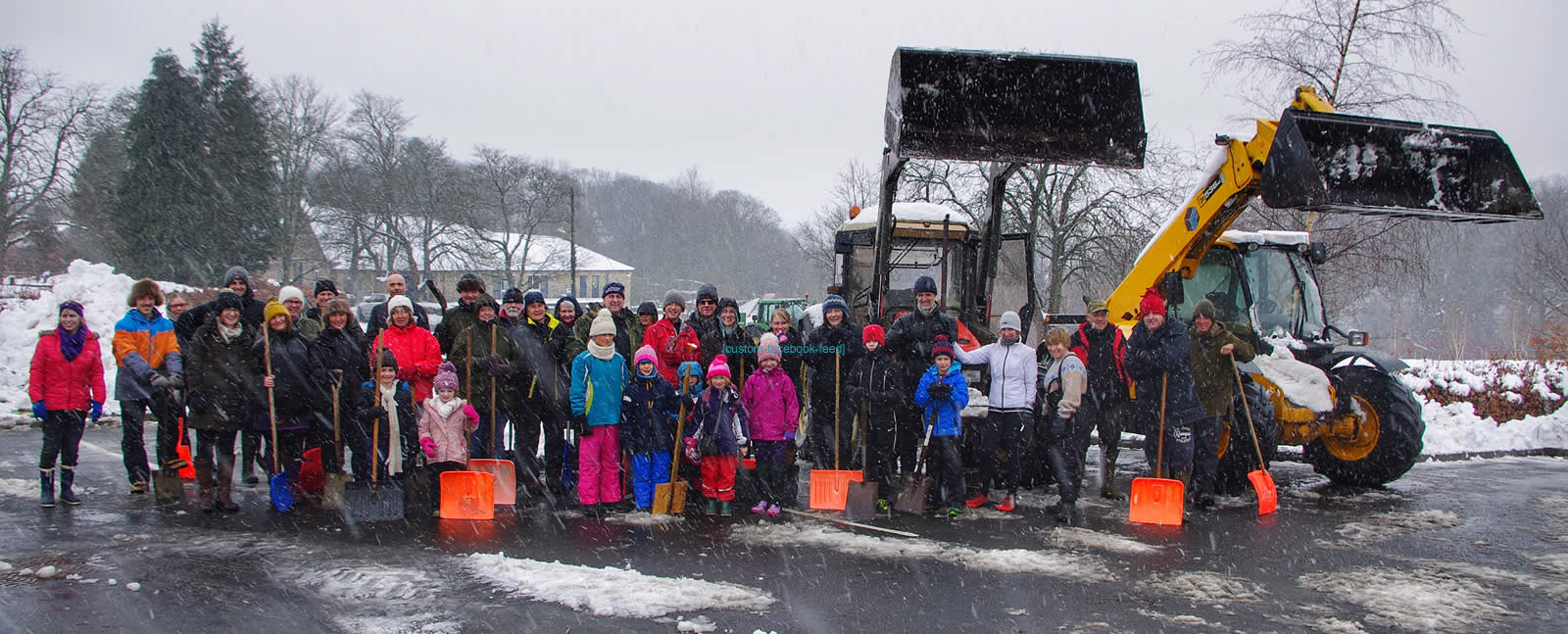 Community comes together to clear snow