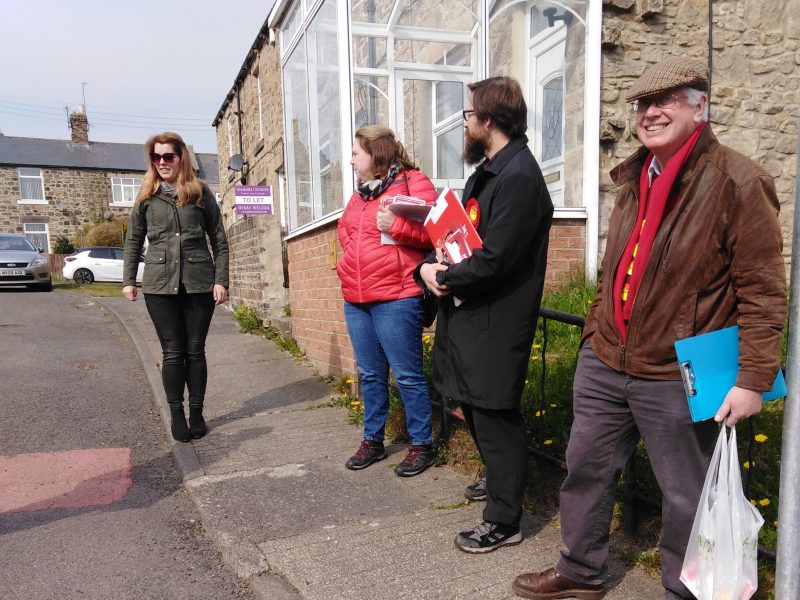 Prudhoe candidates campaigning for Kim