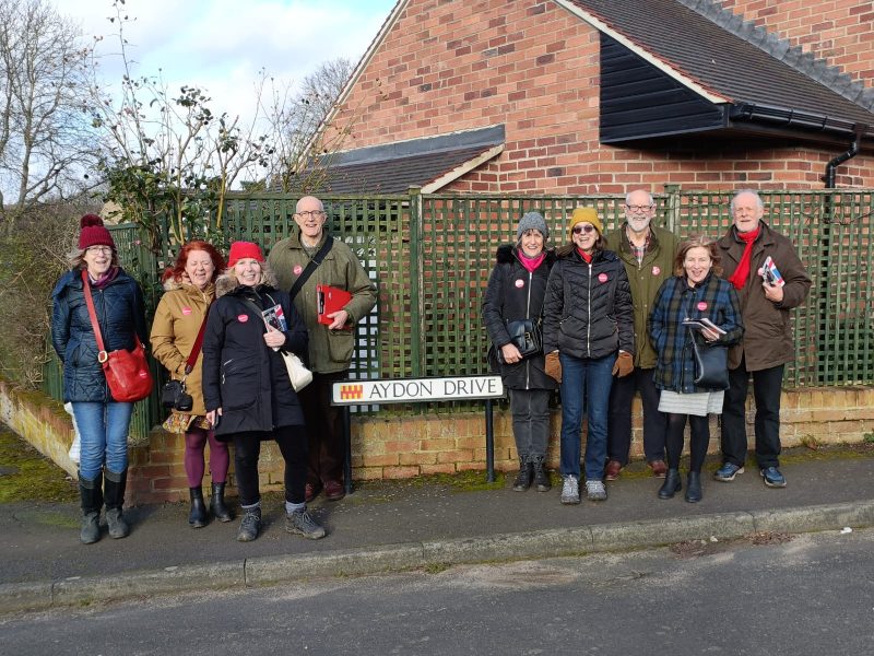 Campaigning across the Constituency
