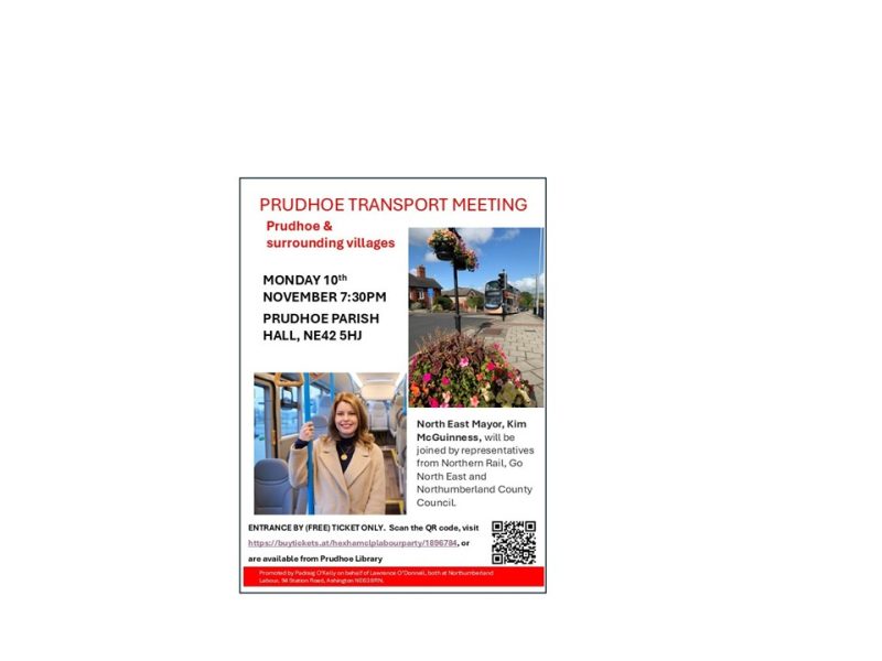 Transport Meeting for Prudhoe and area